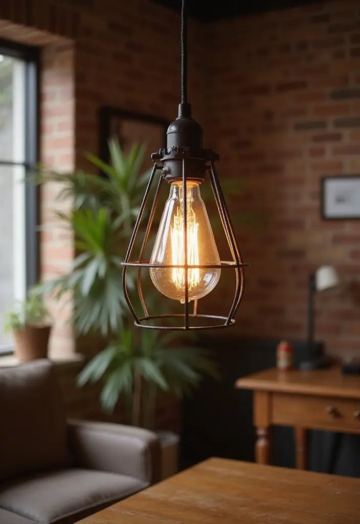 26 Stylish Living Room Lamps for Every Décor Style - 2. Industrial Charm