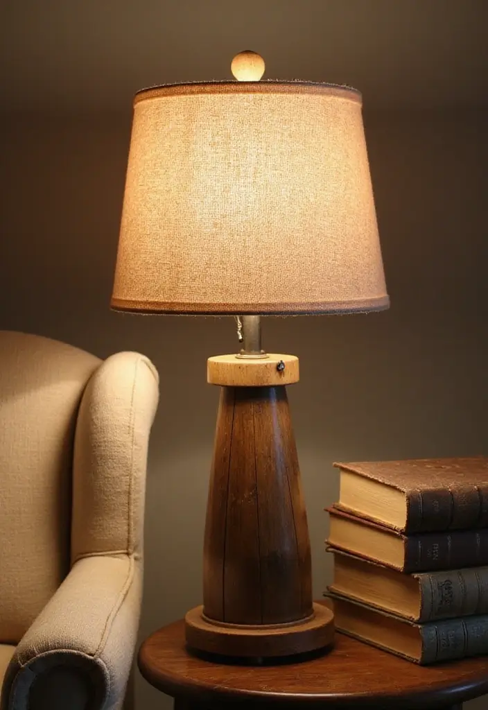 26 Stylish Living Room Lamps for Every Décor Style - 5. Rustic Farmhouse Flair