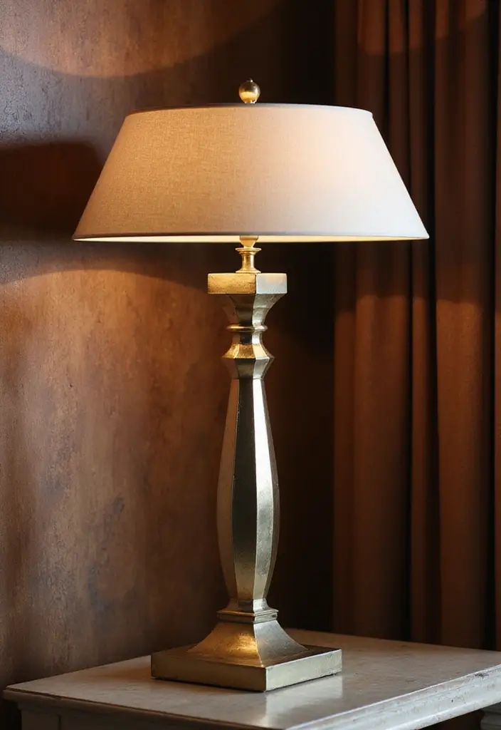 26 Stylish Living Room Lamps for Every Décor Style - 6. Art Deco Glamour