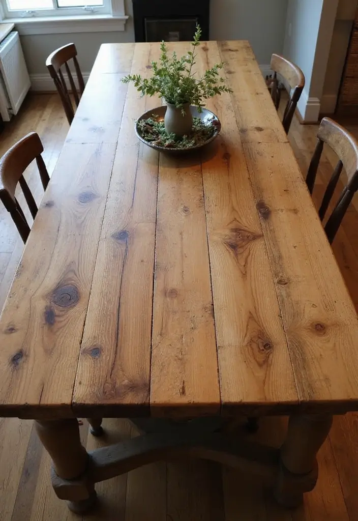 27 Chic Dining Room Furniture Ideas You’ll Want Now - 1. Reclaimed Wood Dining Table