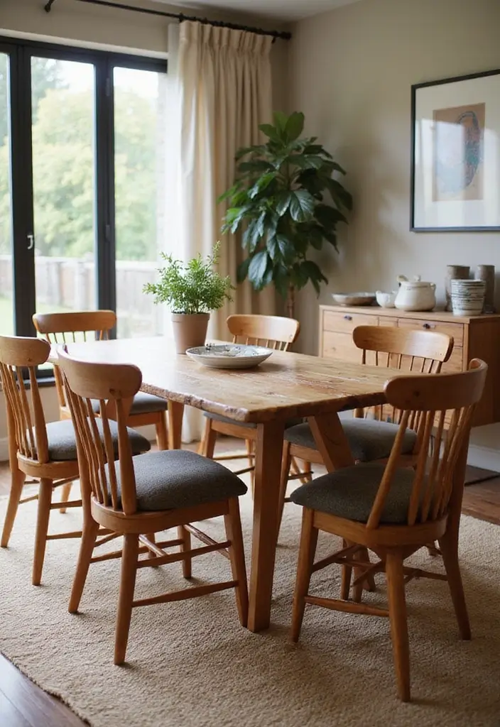 27 Chic Dining Room Furniture Ideas You’ll Want Now - 10. Artisan-Crafted Dining Sets