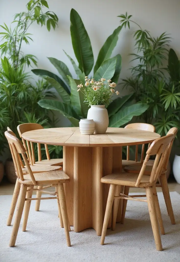 27 Chic Dining Room Furniture Ideas You’ll Want Now - 2. Eco-Friendly Bamboo Chairs
