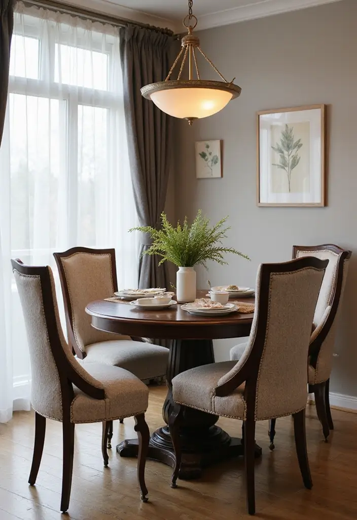 27 Chic Dining Room Furniture Ideas You’ll Want Now - 20. Upholstered Dining Chairs