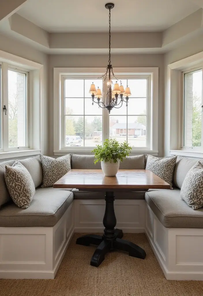 27 Chic Dining Room Furniture Ideas You’ll Want Now - 25. Custom Built-In Seating