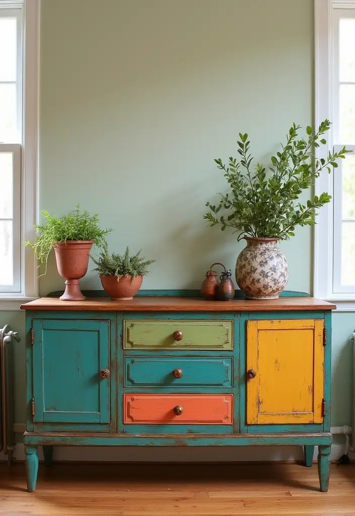 27 Chic Dining Room Furniture Ideas You’ll Want Now - 3. Upcycled Vintage Buffet
