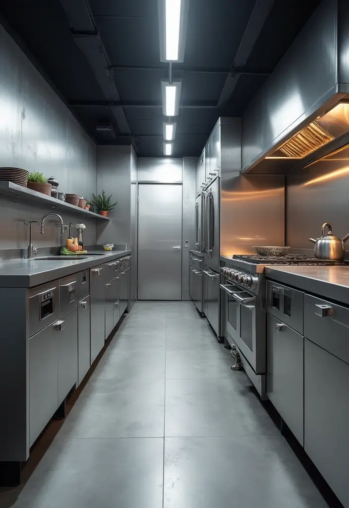 27 Durable and Attractive Kitchen Countertops to Consider - 10. Stainless Steel Countertops