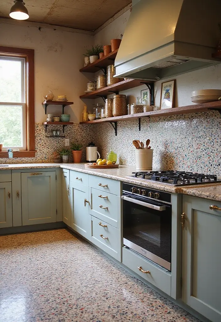27 Durable and Attractive Kitchen Countertops to Consider - 11. Terrazzo Countertops