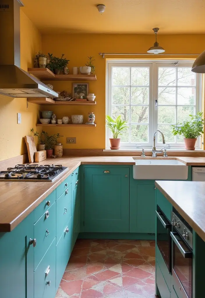 27 Durable and Attractive Kitchen Countertops to Consider - 16. Painted MDF Countertops