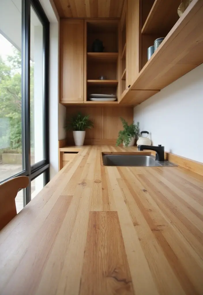 27 Durable and Attractive Kitchen Countertops to Consider - 2. Bamboo Countertops