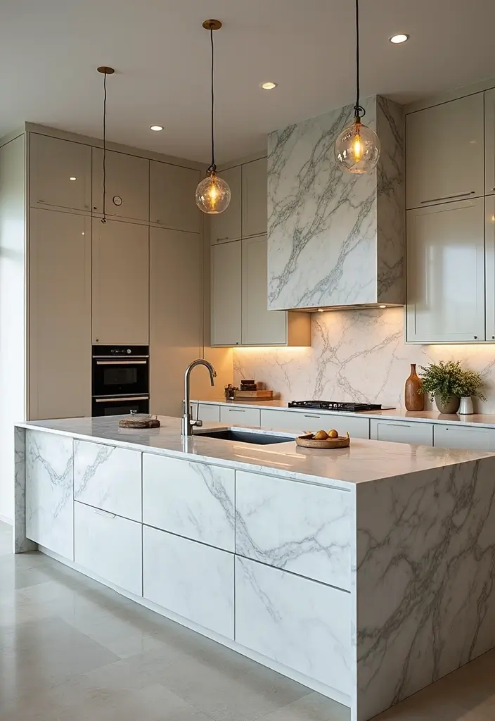 27 Durable and Attractive Kitchen Countertops to Consider - 24. Cultured Marble Countertops