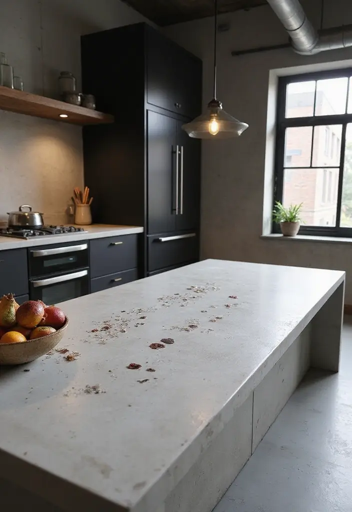 27 Durable and Attractive Kitchen Countertops to Consider - 3. Concrete Countertops