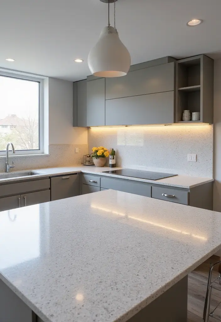 27 Durable and Attractive Kitchen Countertops to Consider - 5. Quartz Countertops