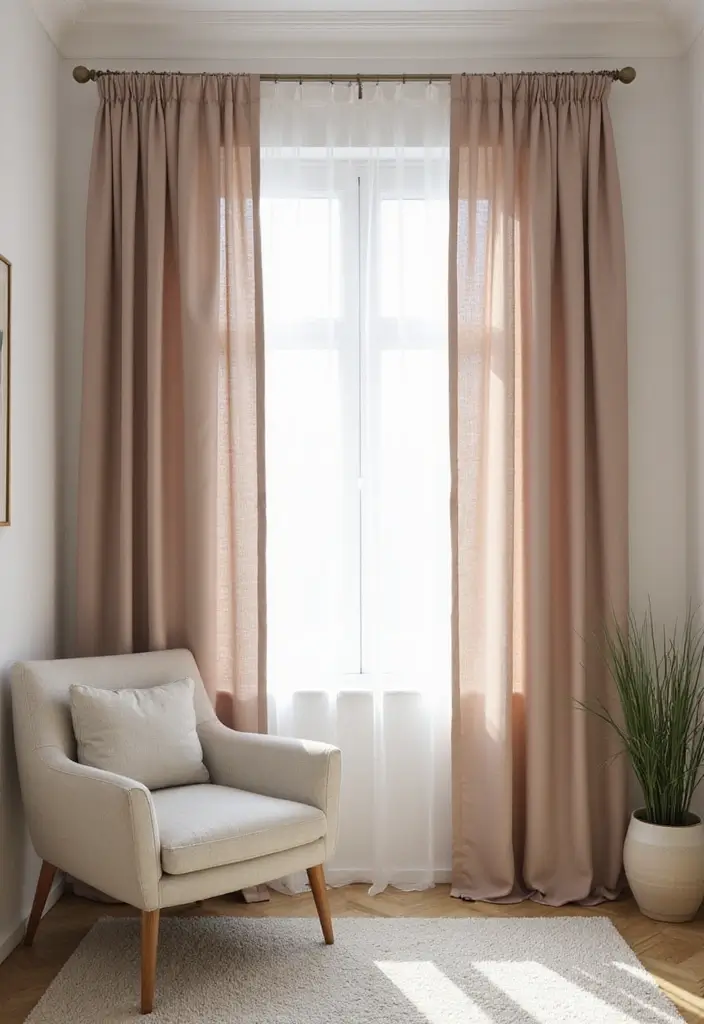27 Elegant Living Room Curtains to Elevate Your Space - 10. Minimalist Styles for a Clean Look