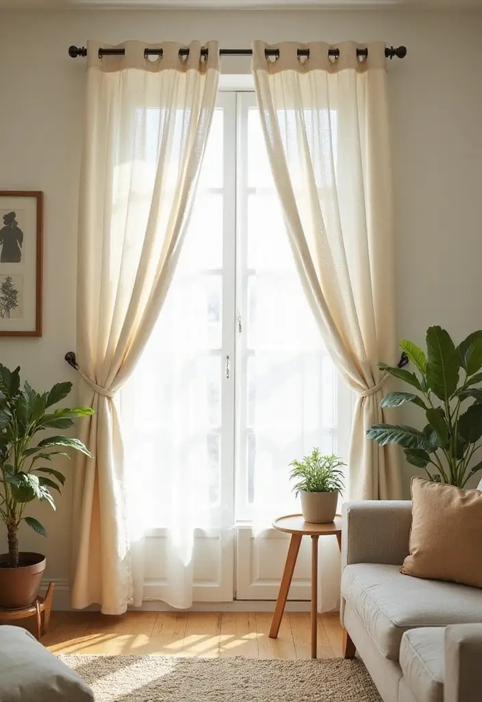 27 Elegant Living Room Curtains to Elevate Your Space - 3. Organic Cotton for Everyday Elegance