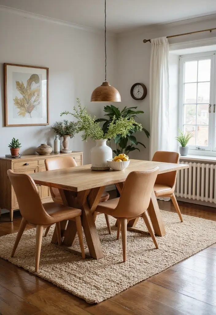 27 Stunning Dining Room Decor Ideas for Every Occasion - 11. Natural Fiber Rugs