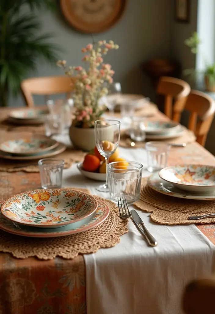 27 Stunning Dining Room Decor Ideas for Every Occasion - 14. Eco-Conscious Tablecloths