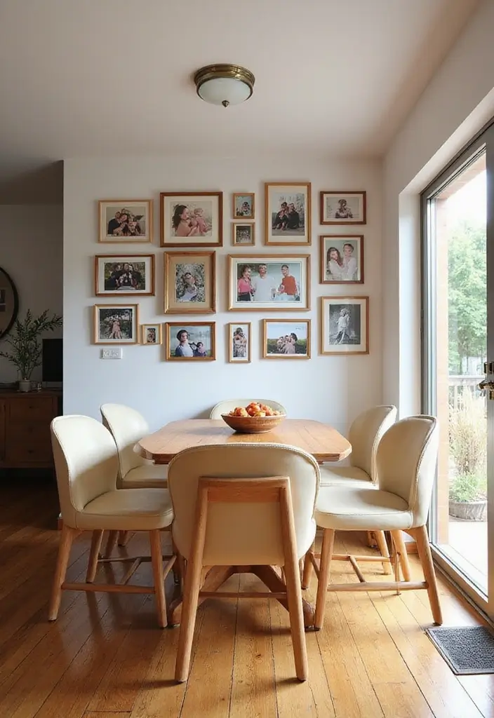 27 Stunning Dining Room Decor Ideas for Every Occasion - 15. Family Photos as Decor
