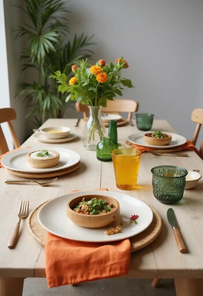 27 Stunning Dining Room Decor Ideas for Every Occasion - 2. Eco-Friendly Dining Ware