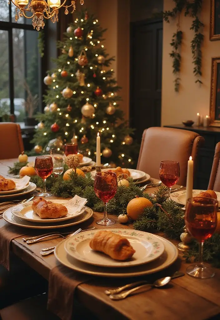 27 Stunning Dining Room Decor Ideas for Every Occasion - 22. Holiday-Themed Decor