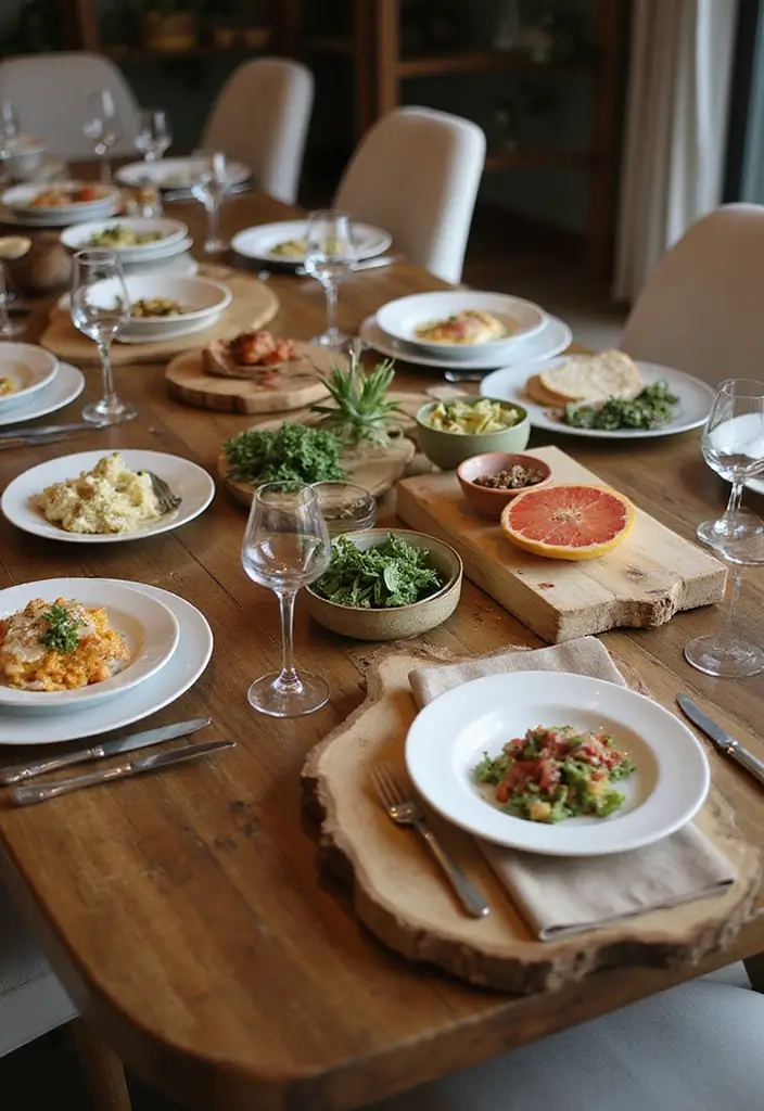 27 Stunning Dining Room Decor Ideas for Every Occasion - 23. Artisanal Serving Boards