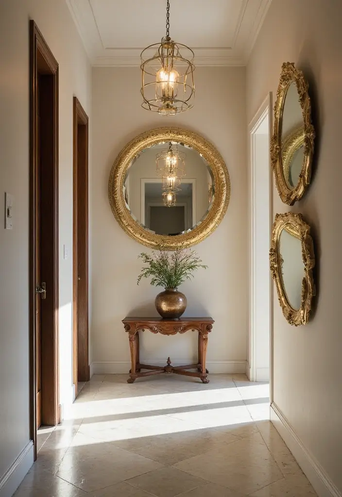 28 Luxurious Gold Wall Art to Add Glamour to Your Home - 10. Gold Decorative Mirrors