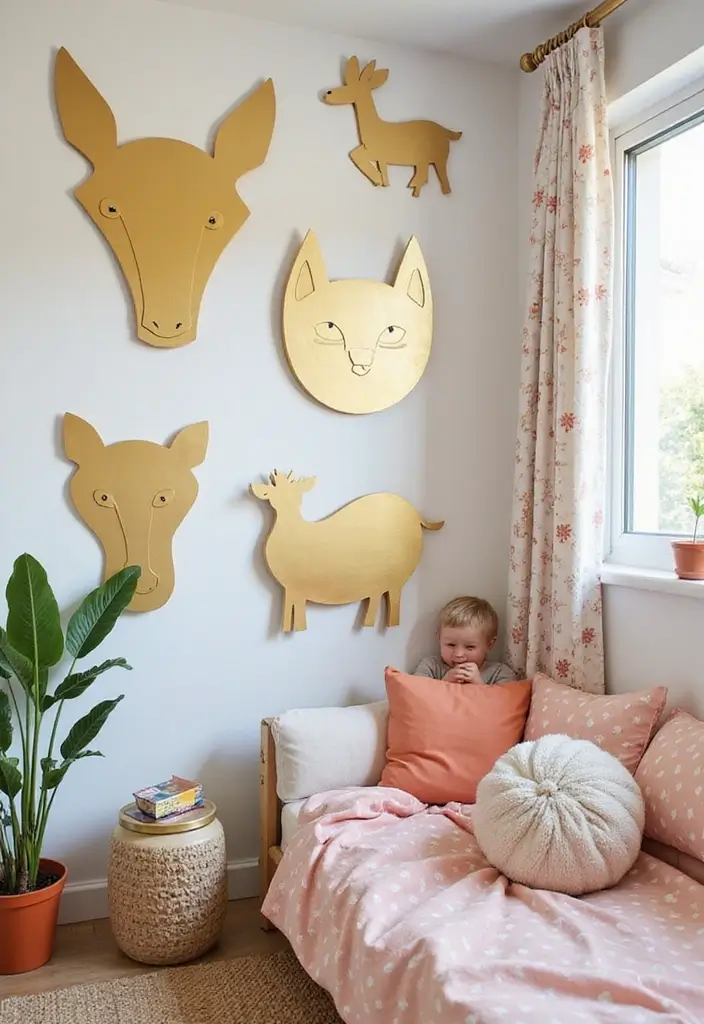 28 Luxurious Gold Wall Art to Add Glamour to Your Home - 11. Gold Animal Art
