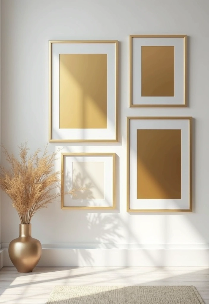 28 Luxurious Gold Wall Art to Add Glamour to Your Home - 4. Metallic Gold Photography