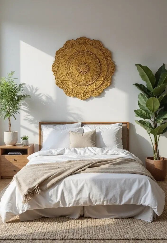 28 Luxurious Gold Wall Art to Add Glamour to Your Home - 6. Gold Mandala Art