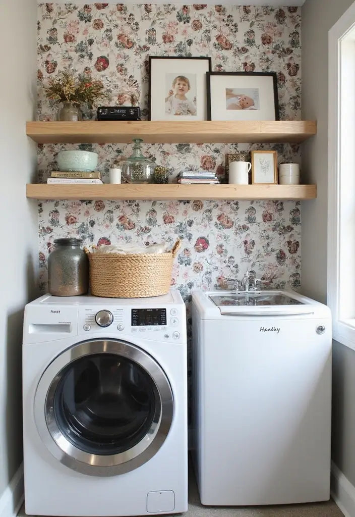 28 Trendy Wallpaper Ideas for Your Laundry Room Makeover - 26. Custom Designs
