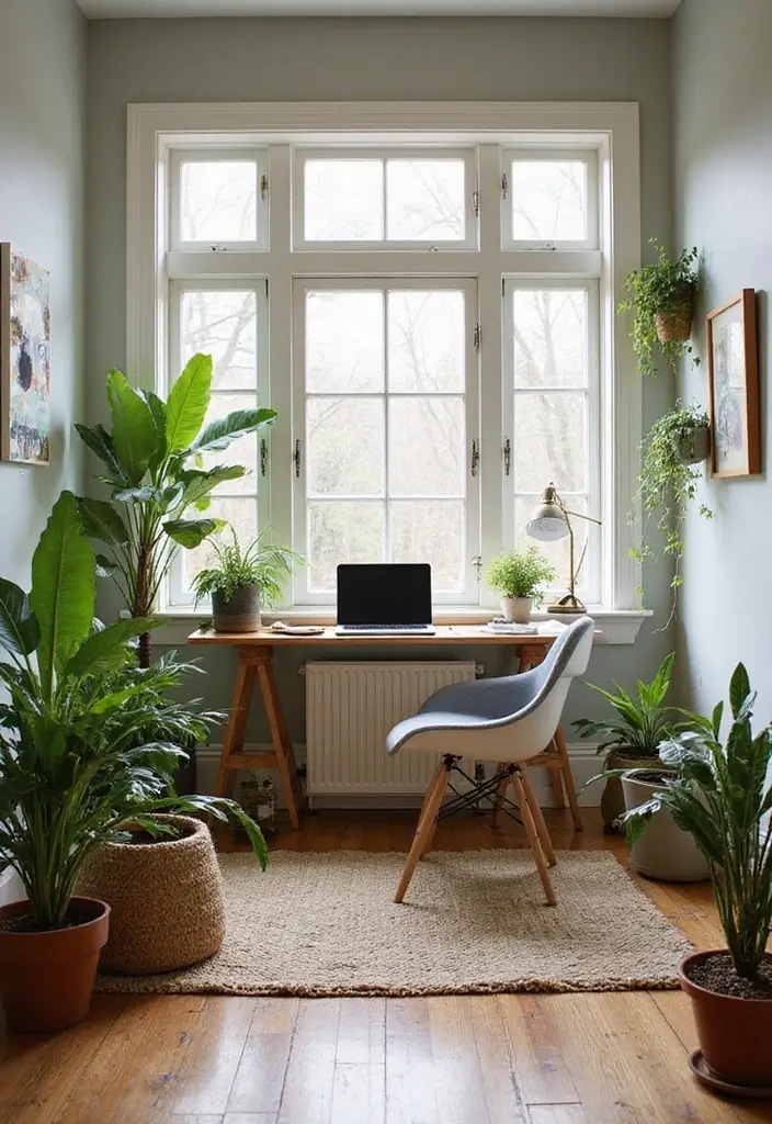 29 Inspiring IKEA Home Office Ideas for Every Budget - 14. Outdoor Inspiration