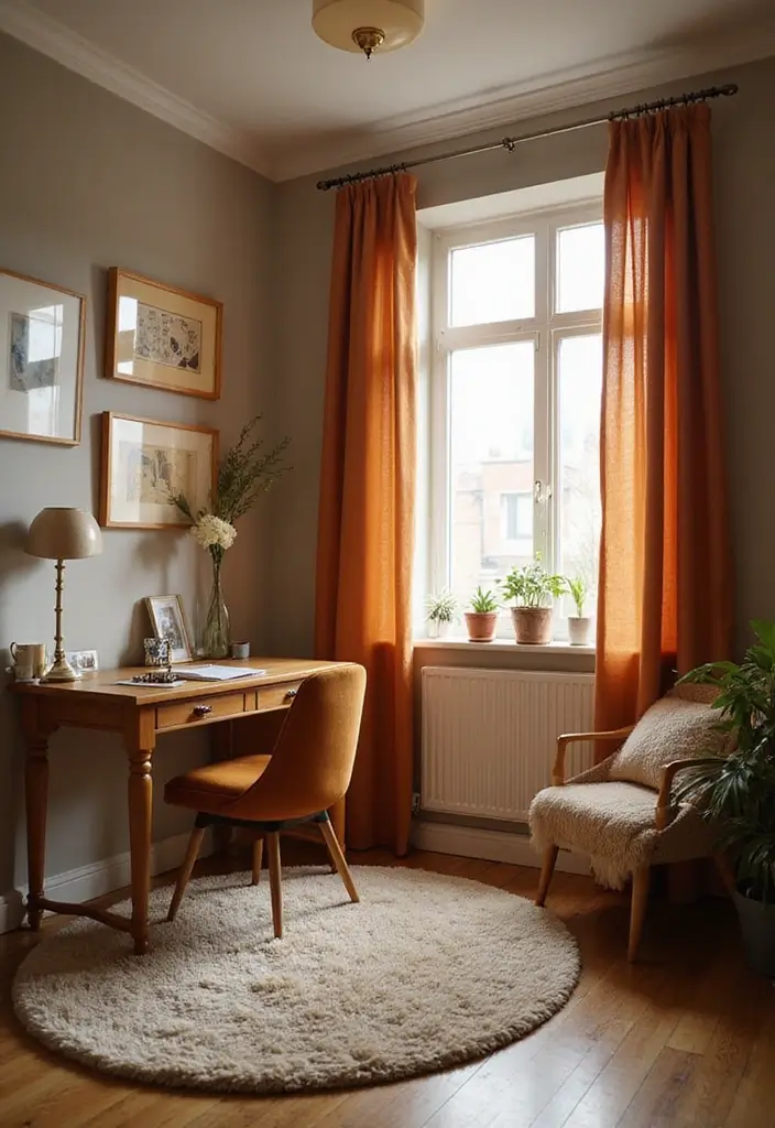 29 Inspiring IKEA Home Office Ideas for Every Budget - 18. Cozy Textiles