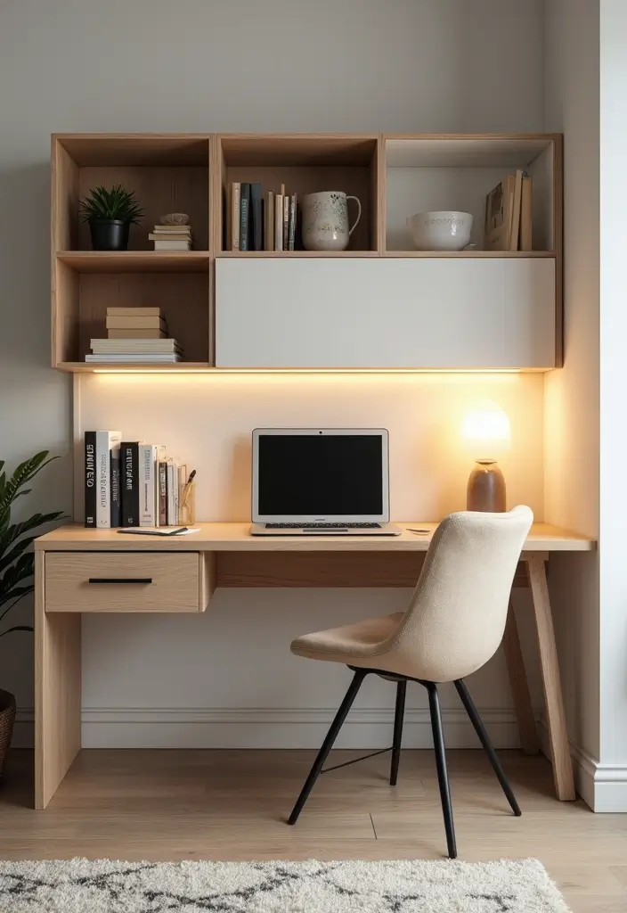 29 Inspiring IKEA Home Office Ideas for Every Budget - 2. Compact Workstation with the MICKE Desk