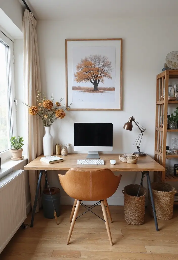 29 Inspiring IKEA Home Office Ideas for Every Budget - 26. Seasonal Decor Changes