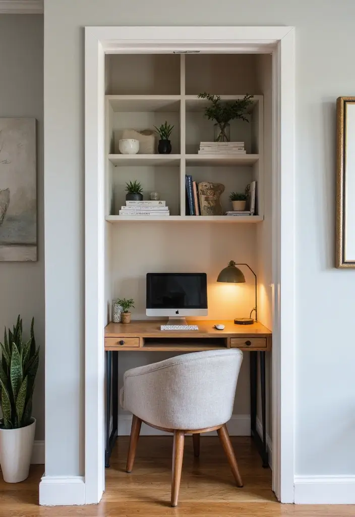 29 Inspiring IKEA Home Office Ideas for Every Budget - 28. Utilizing Nooks and Crannies