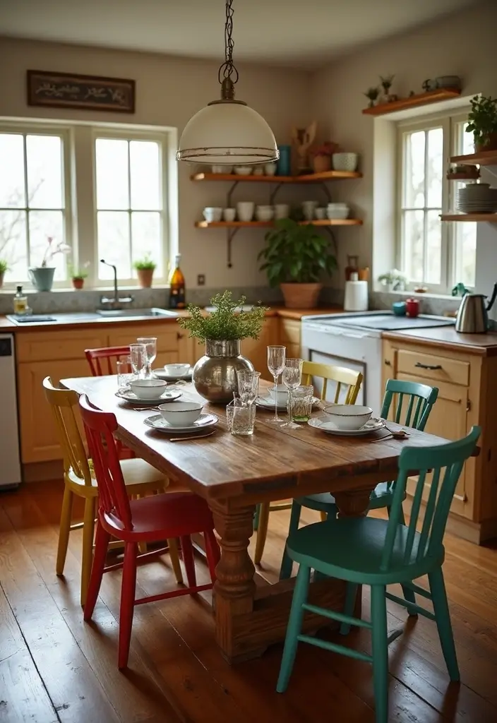 29 Kitchen Table Ideas That Balance Style and Function - 1. Reclaimed Wood Charm