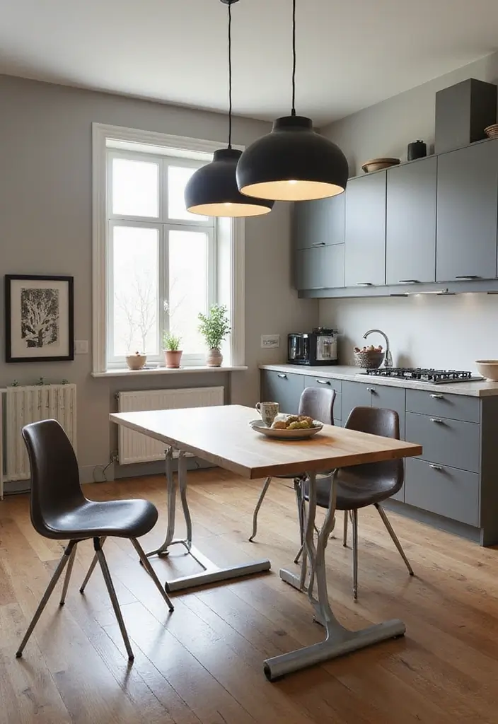 29 Kitchen Table Ideas That Balance Style and Function - 10. Convertible Designs