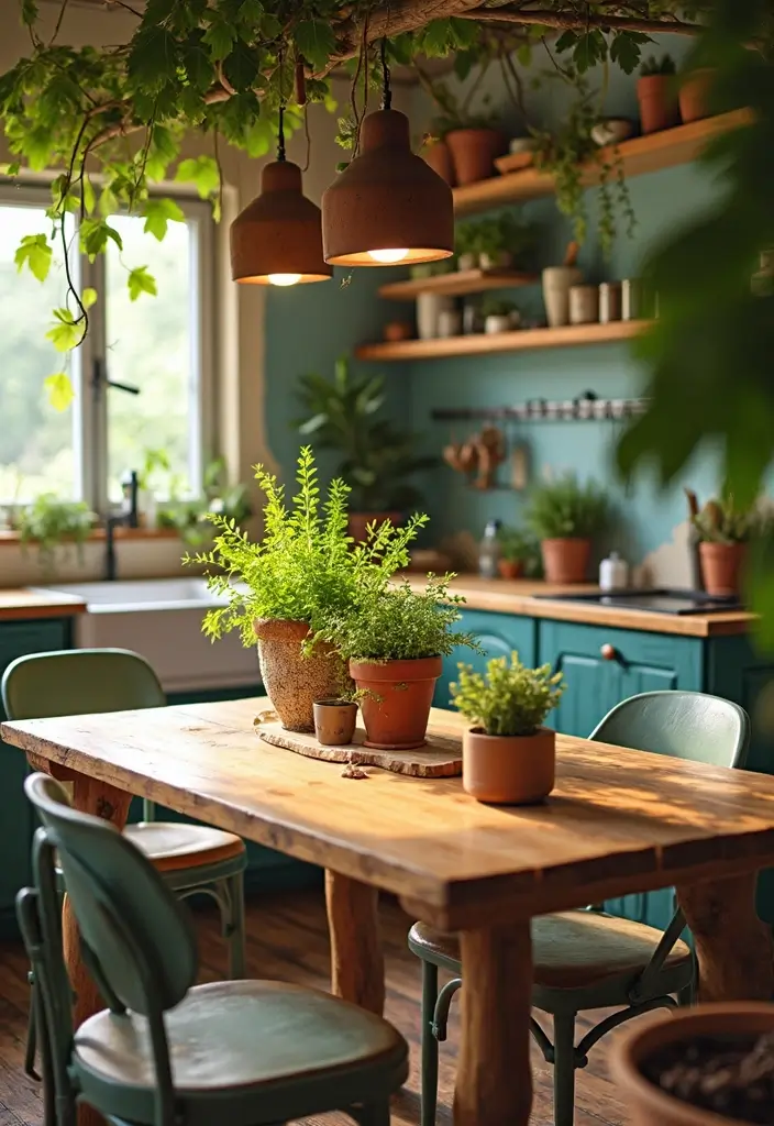 29 Kitchen Table Ideas That Balance Style and Function - 13. Outdoor-Inspired Designs