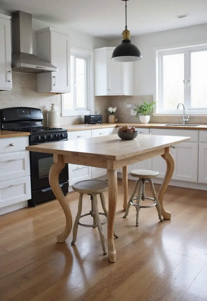 29 Kitchen Table Ideas That Balance Style and Function - 16. Statement Legs