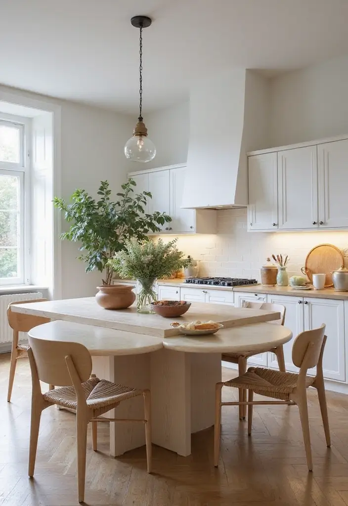 29 Kitchen Table Ideas That Balance Style and Function - 26. Neutral Tones for Timeless Appeal