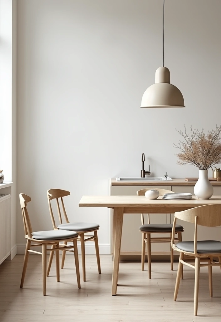 29 Kitchen Table Ideas That Balance Style and Function - 5. Scandinavian Simplicity