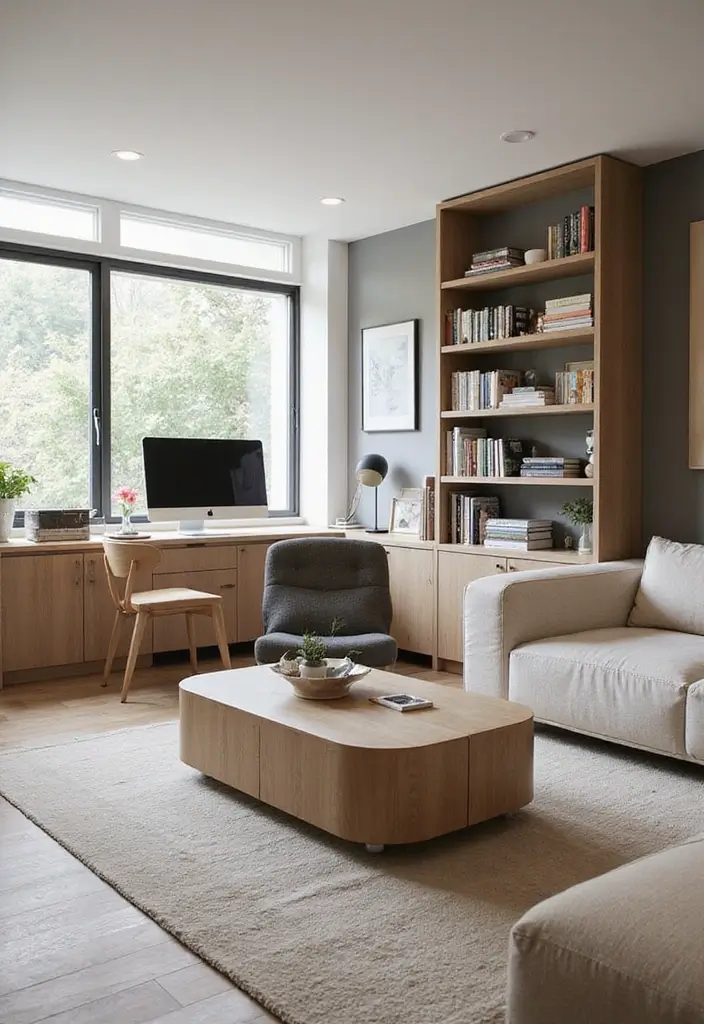 30 Modern Home Office Designs to Boost Your Productivity - 14. Functional Flexibility
