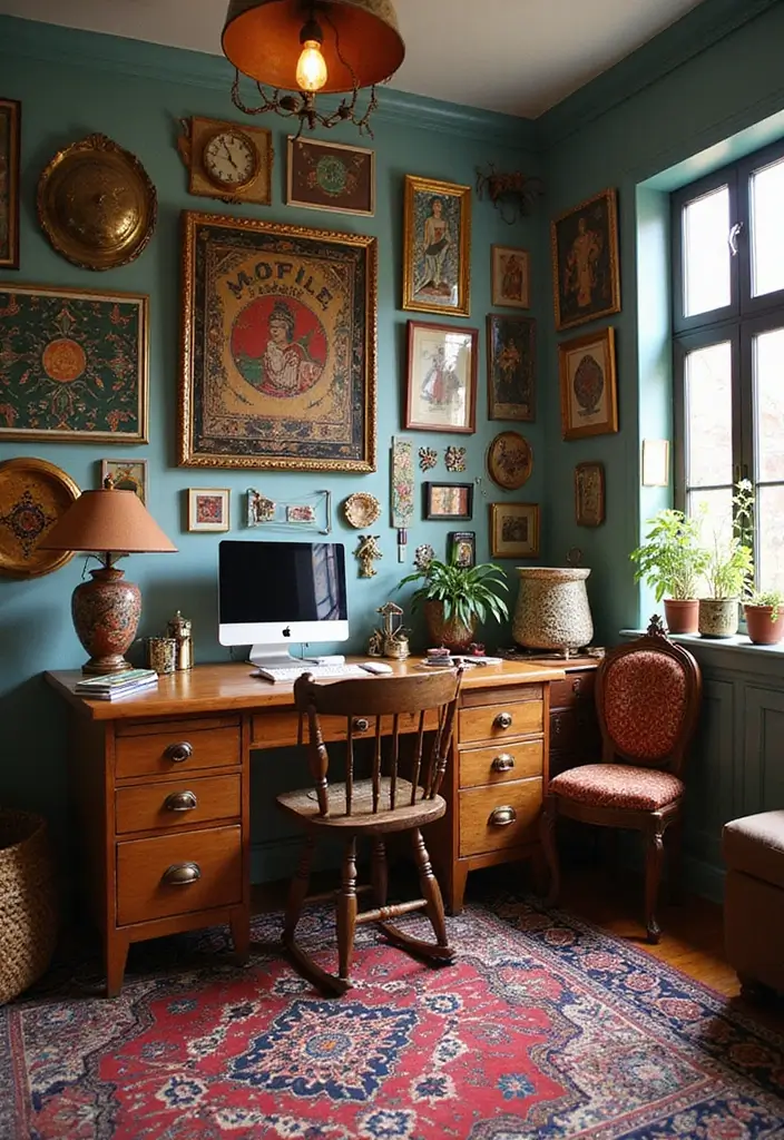 30 Modern Home Office Designs to Boost Your Productivity - 15. Global Inspiration
