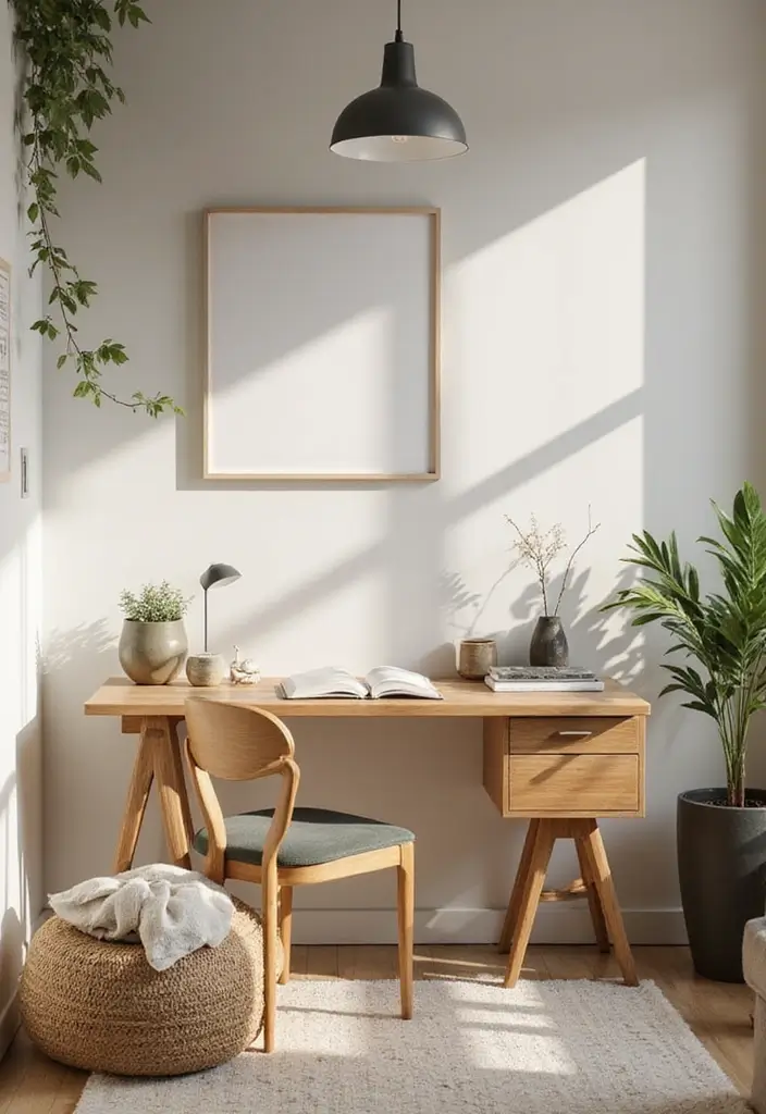 30 Modern Home Office Designs to Boost Your Productivity - 7. Zen Workspace