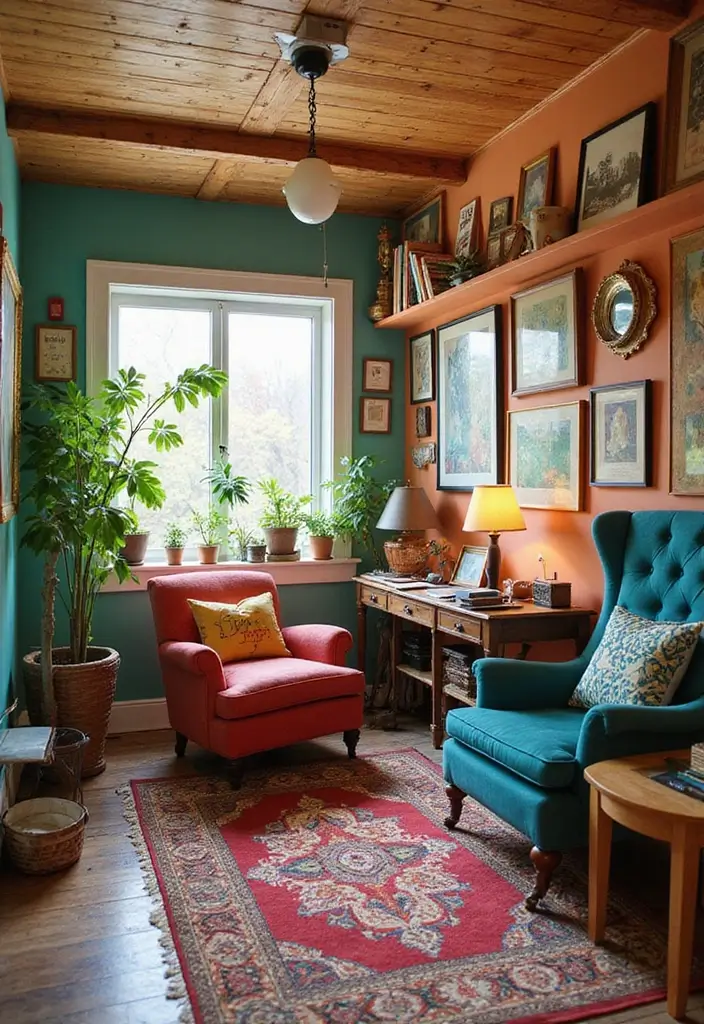 30 Modern Home Office Designs to Boost Your Productivity - 8. Artistic Expression