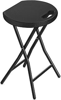 TAVR Furniture Portable Folding Chair with Handle, Heavy Duty Round Fold...