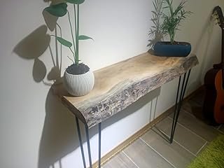 Live Edge Console Table Rustic Entryway Table Natural Walnut Tree Solid ...