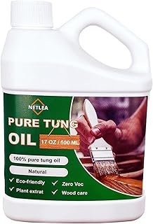 100% Pure Tung Oil for Wood Finish,Food Safe for Furniture,Countertop,Cu...