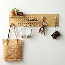 Wooden Pegboard Modular Display Organization Storage Wall Hooks Shelf(Co...