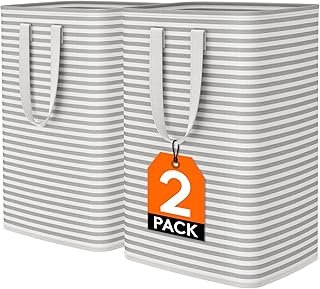 Lifewit 2 Pack Laundry Hamper Large Collapsible Laundry Baskets, Freesta...