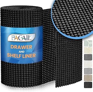 BAGAIL Drawer and Shelf Liner, 12 in X 10 Ft Non-Adhesive Shelf Liners f...